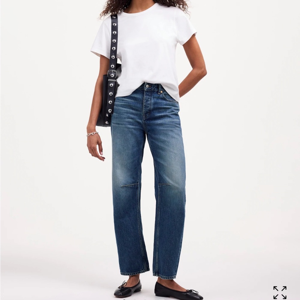 The Darted Barrel-Leg Jean Madewell